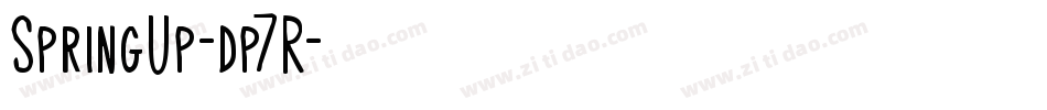 SpringUp-dp7R字体转换 SpringUp-dp7R字体转换