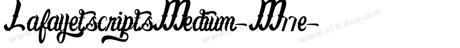 LafayetscriptsMedium-M77e字体转换