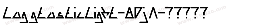 LaggtasticLight-8DjA字体转换
