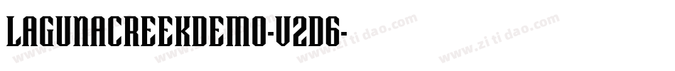 LagunaCreekDemo-V2D6字体转换