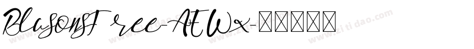BlasonsFree-AEWx字体转换