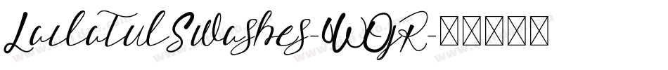 LailatulSwashes-0WOjR字体转换