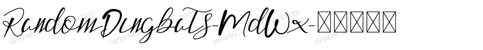 RandomDingbats-MdWx字体转换