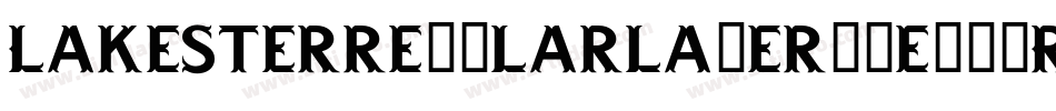 Lakesterregularlayer1demo-Roal字体转换