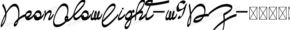 NeonGlowLight-w9PZ字体转换