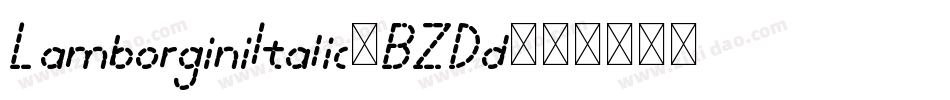 LamborginiItalic-BZDd字体转换