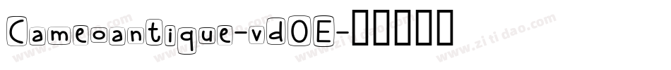 Cameoantique-vdOE字体转换