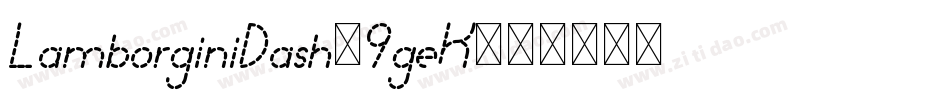 LamborginiDash-9geK字体转换