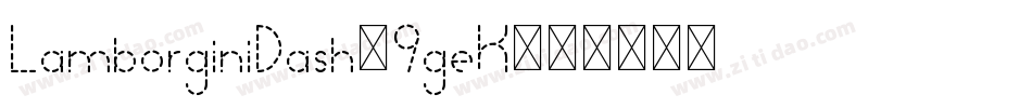 LamborginiDash-9geK字体转换