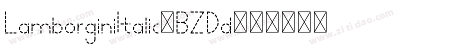 LamborginiItalic-BZDd字体转换