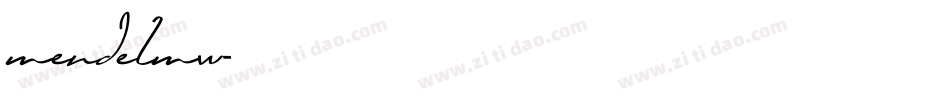 mendelmw字体转换