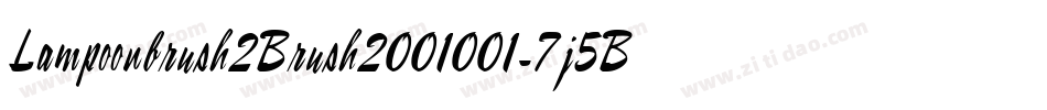 Lampoonbrush2Brush2001001-7j5B字体转换