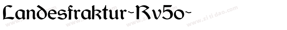 Landesfraktur-Rv5o字体转换