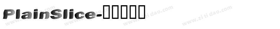 PlainSlice字体转换