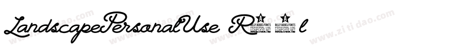 LandscapePersonalUse-R20l字体转换