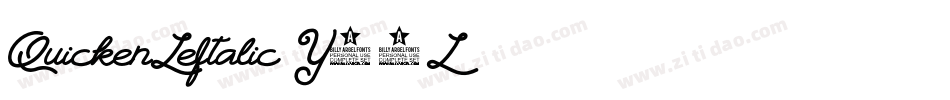 QuickenLeftalic-Y20L字体转换