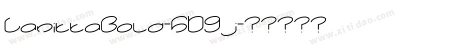 LanittaBold-5D9j字体转换