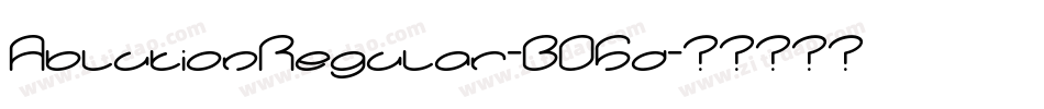 AblutionRegular-BO5d字体转换