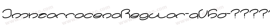 JmhzarracenaRegular-qV5d字体转换