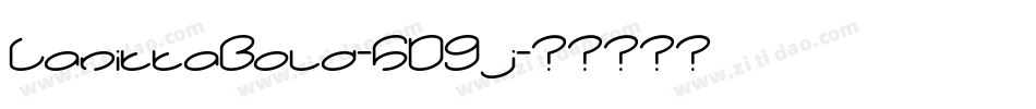 LanittaBold-5D9j字体转换