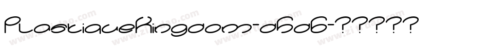 PlastiqueKingdom-d5d6字体转换