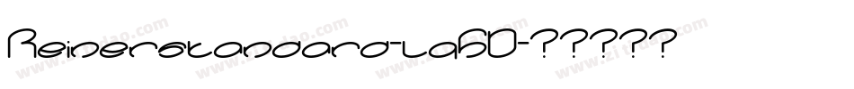Reinerstandard-lq5D字体转换