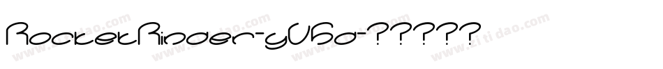 RocketRinder-yV5d字体转换