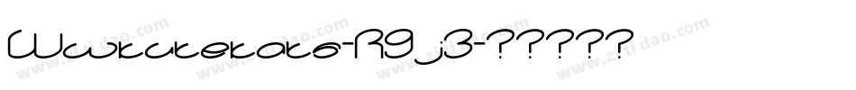 Wwkutekats-R9j3字体转换