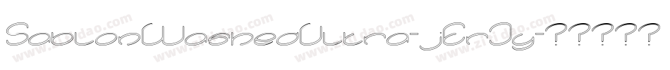 SablonWashedUltra-jErJy字体转换