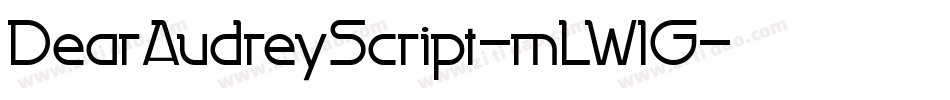 DearAudreyScript-mLWlG字体转换