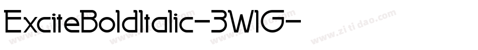 ExciteBoldItalic-3WlG字体转换