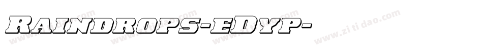 Raindrops-eDyp字体转换