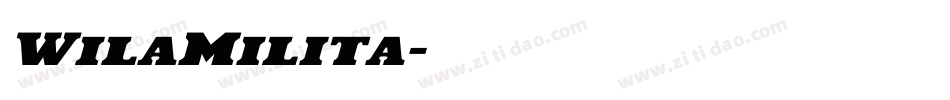 WilaMilita字体转换