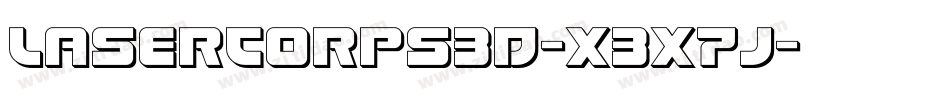 LaserCorps3D-X3X7j字体转换