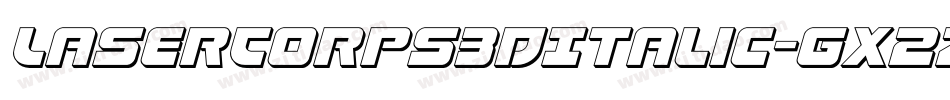 LaserCorps3DItalic-gx2ZP字体转换