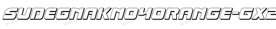 Sudegnakno4orange-gx2zp字体转换