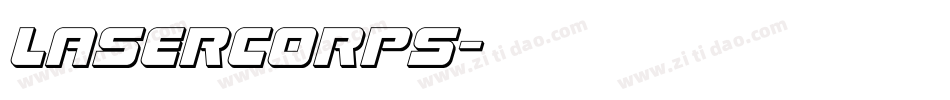 lasercorps字体转换