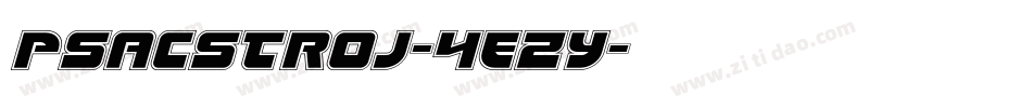 Psacstroj-4EzY字体转换