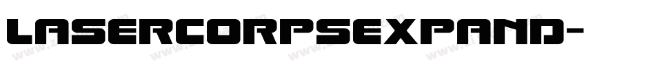 lasercorpsexpand字体转换