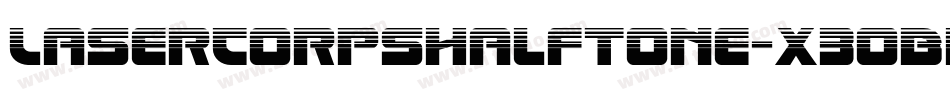 LaserCorpsHalftone-x3oBK字体转换