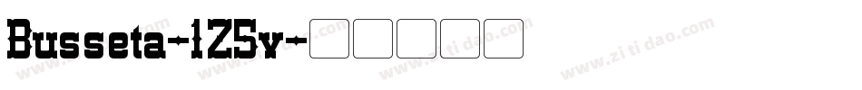 Busseta-1Z5v字体转换