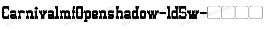 CarnivalmfOpenshadow-ld5w字体转换