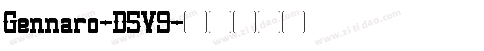 Gennaro-D5V9字体转换