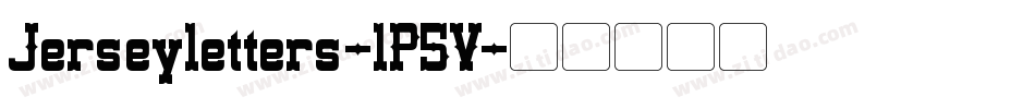 Jerseyletters-lP5V字体转换