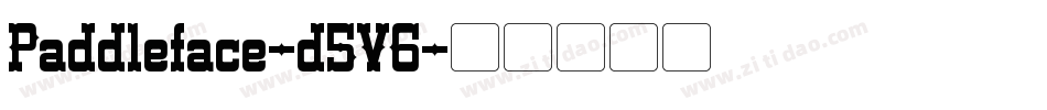 Paddleface-d5V6字体转换