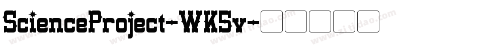 ScienceProject-WK5v字体转换