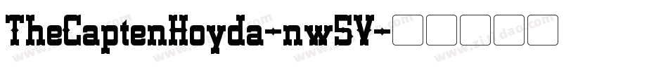 TheCaptenHoyda-nw5V字体转换