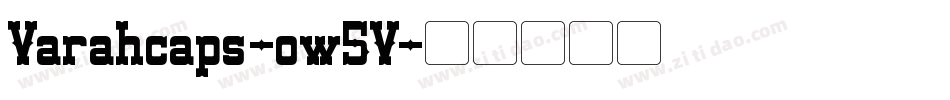 Varahcaps-ow5V字体转换