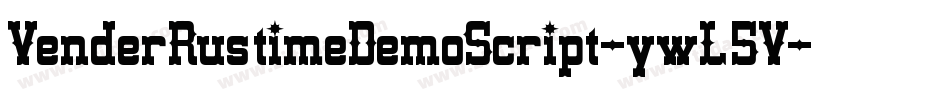 VenderRustimeDemoScript-ywL5V字体转换