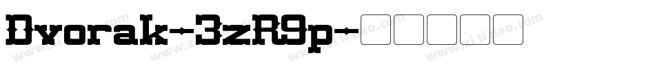 Dvorak-3zR9p字体转换